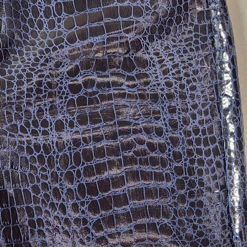 Jenniferle Pants Women's XL 32x30 Black Blue Croc Reptile Kylie Jenner Celebrity - Picture 8 of 15